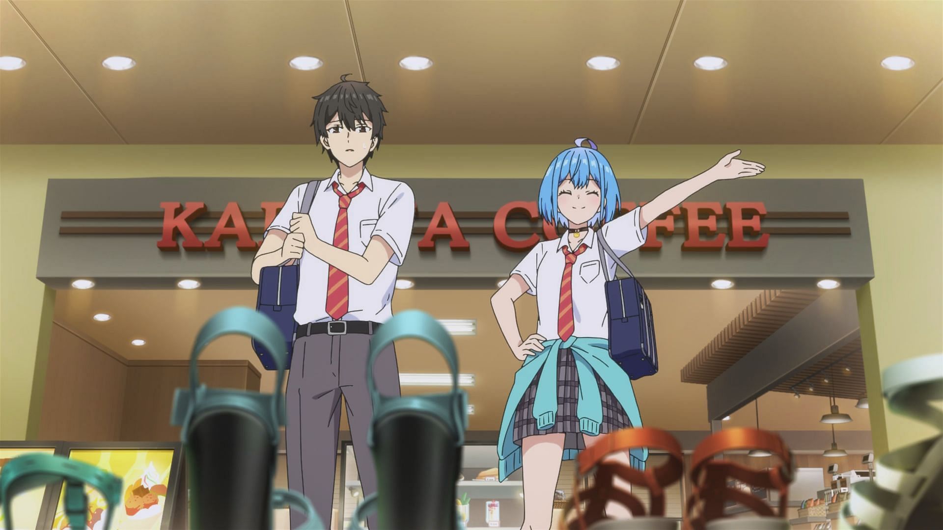 Yuu and Himari in episode 9 (Image via J.C.Staff)